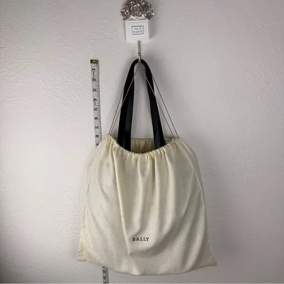 Rare Vintage BALLY Black Leather Drawstring Bucket Bag - Pristine Condition - Picture 5 of 15